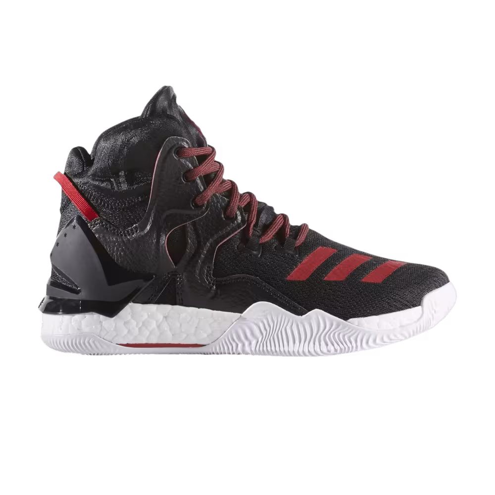 Adidas D Rose 7 J Core Black Scarlet