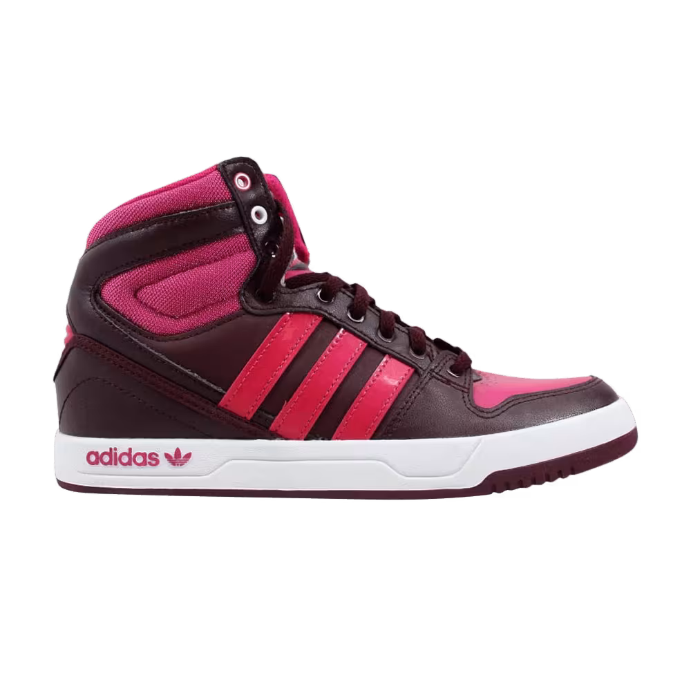 Adidas Court Attitude J Maroon Pink White