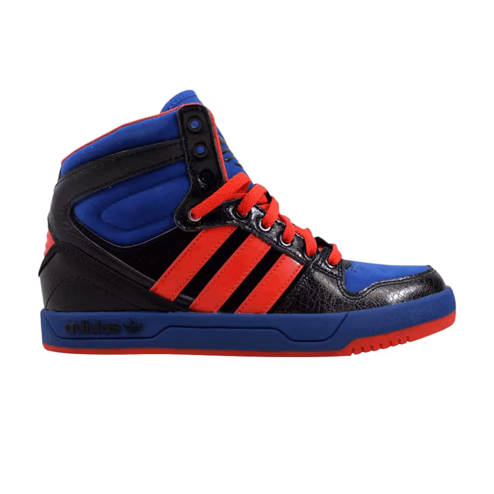 Adidas Court Attitude J Black Red Royal Blue
