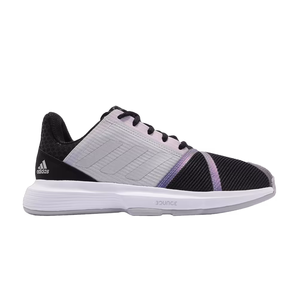 Adidas Women's CourtJam Bounce Black Silver Metallic