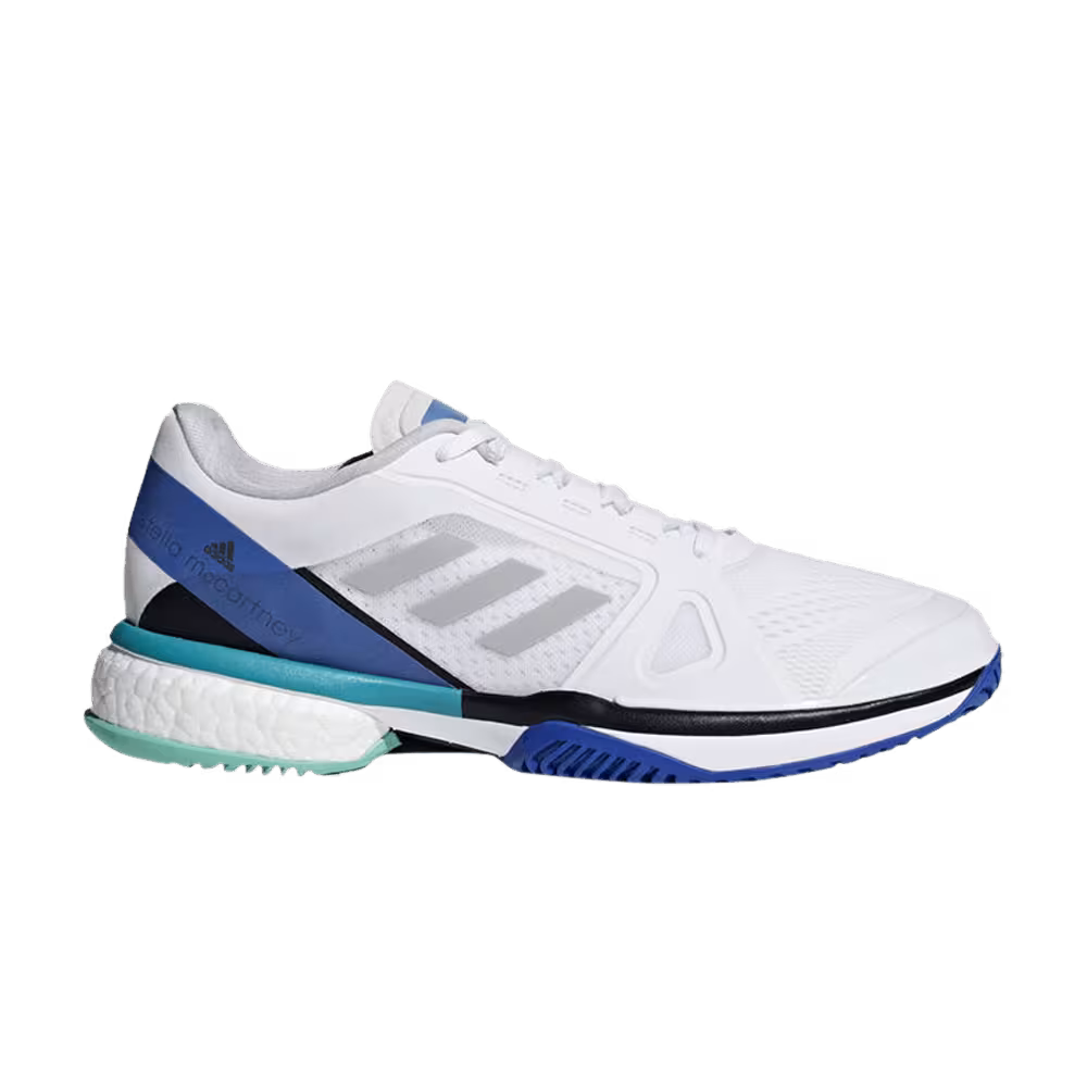 Stella McCartney x adidas Women's Barricade Boost White Ray Blue