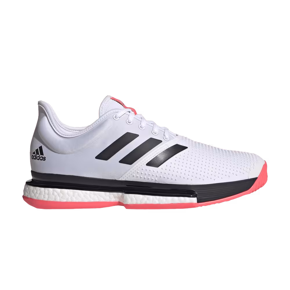 Adidas SoleCourt White Signal Pink