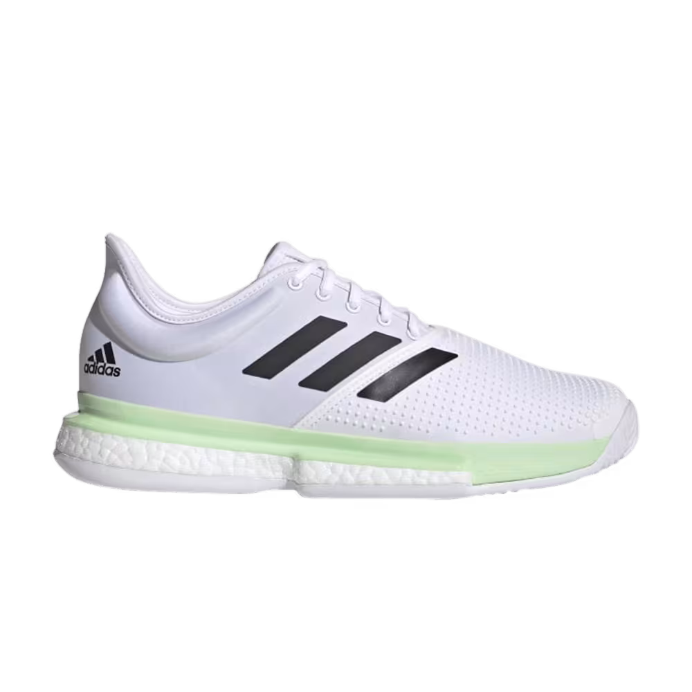 Adidas SoleCourt White Glow Green