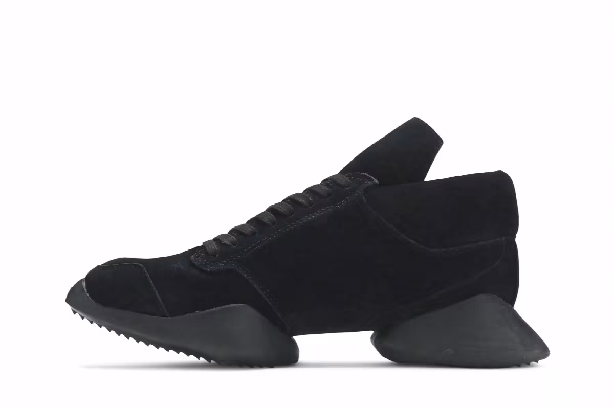 Adidas Rick Owens Runner Triple Black, view 4