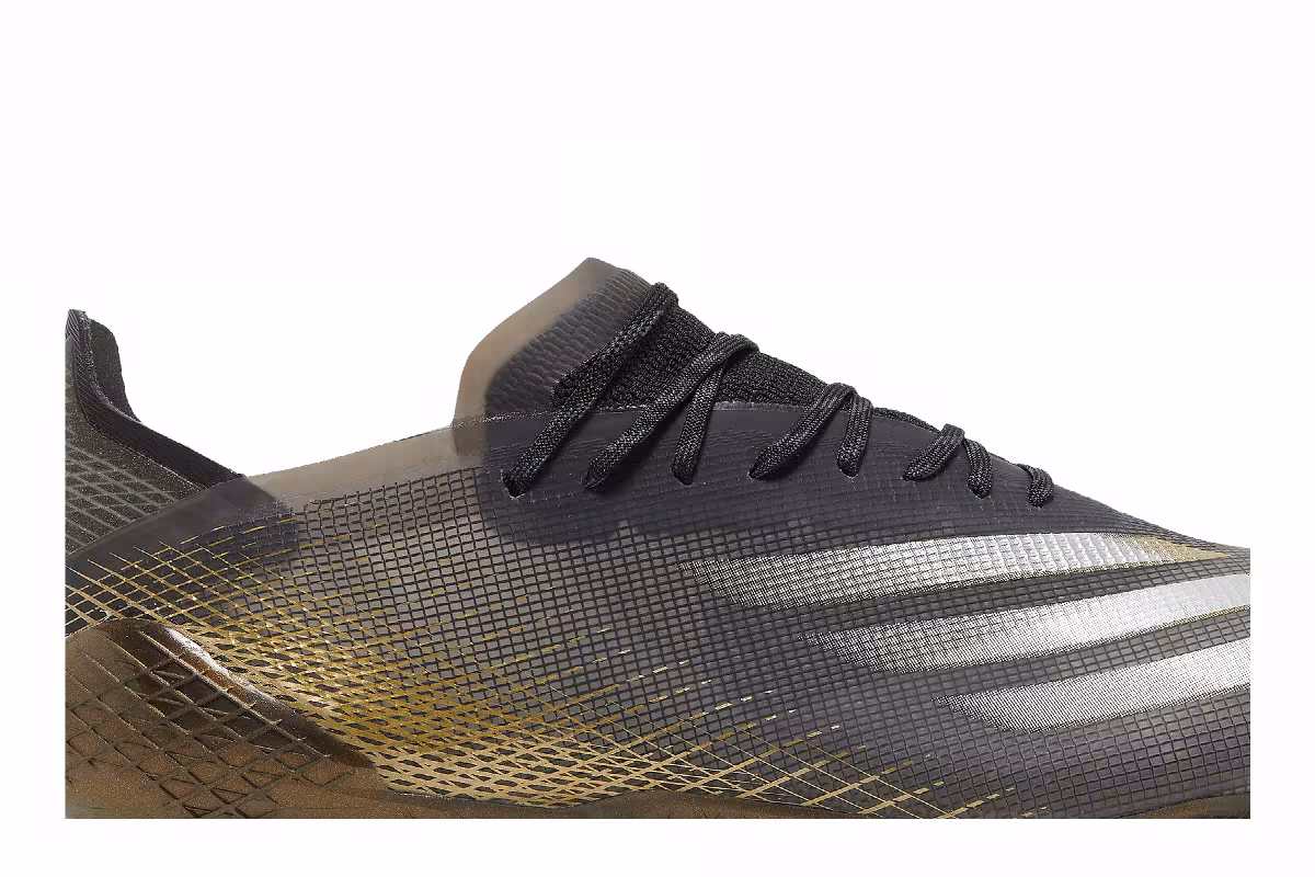 Adidas X Ghosted.1 FG Black Metallic Gold Melange, view 3