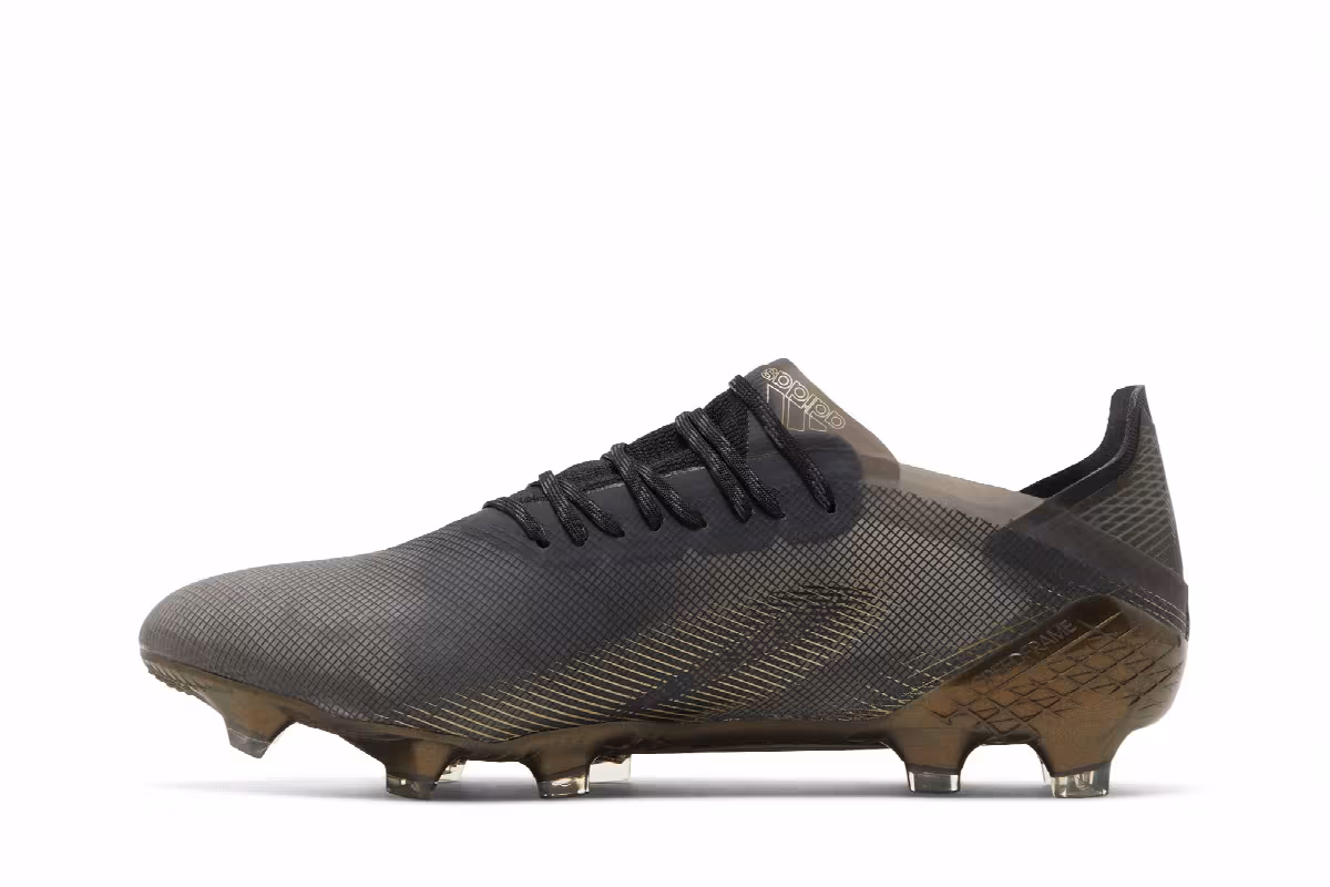 Adidas X Ghosted.1 FG Black Metallic Gold Melange, view 4