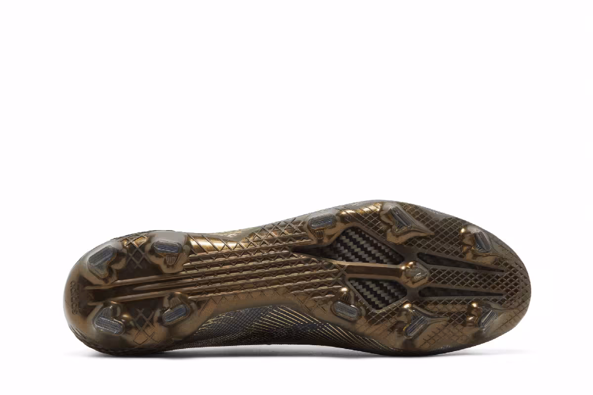 Adidas X Ghosted.1 FG Black Metallic Gold Melange, view 5
