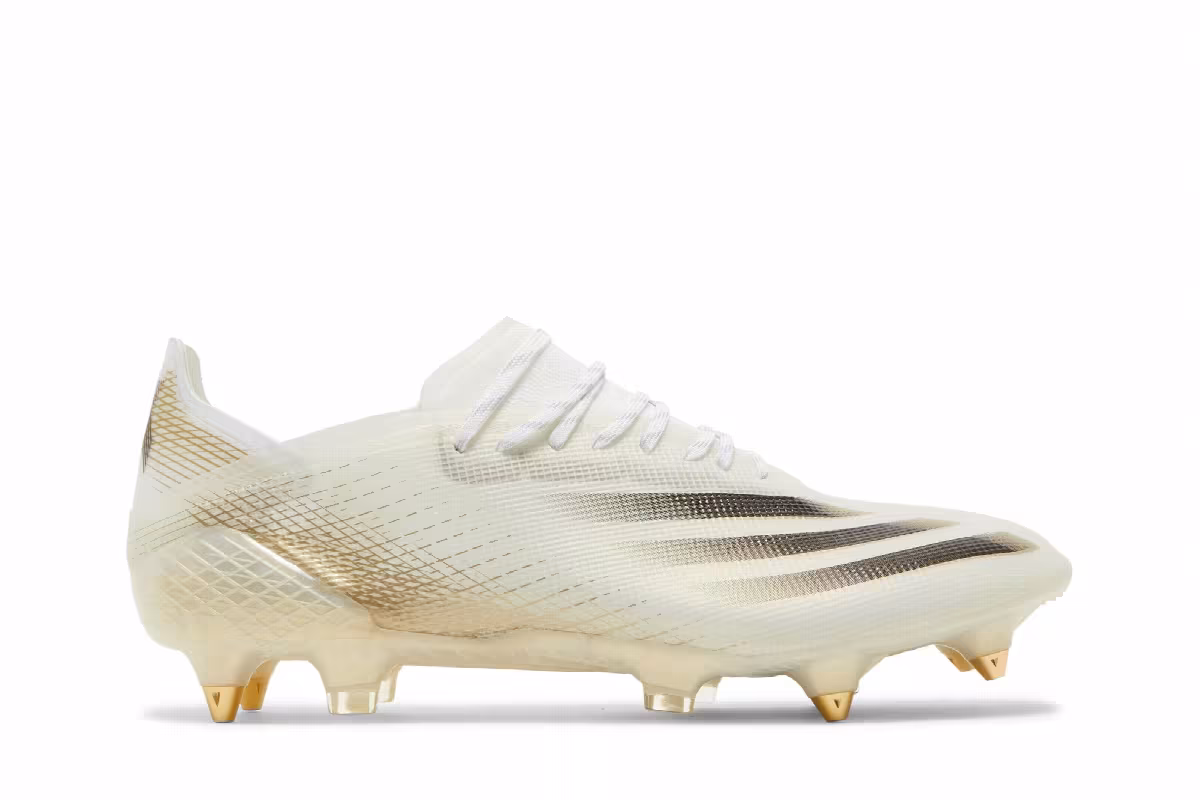 Adidas X Ghosted.1 SG White Metallic Gold Melange, view 2