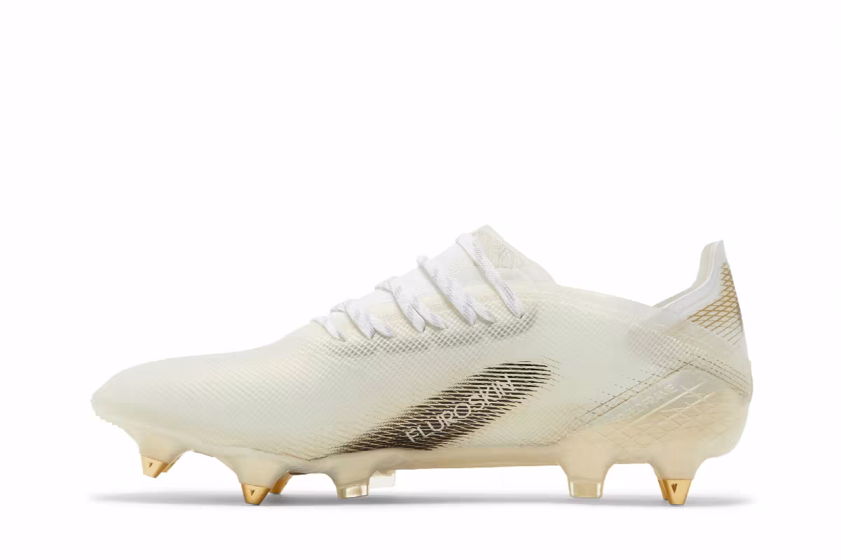 Adidas X Ghosted.1 SG White Metallic Gold Melange, view 4