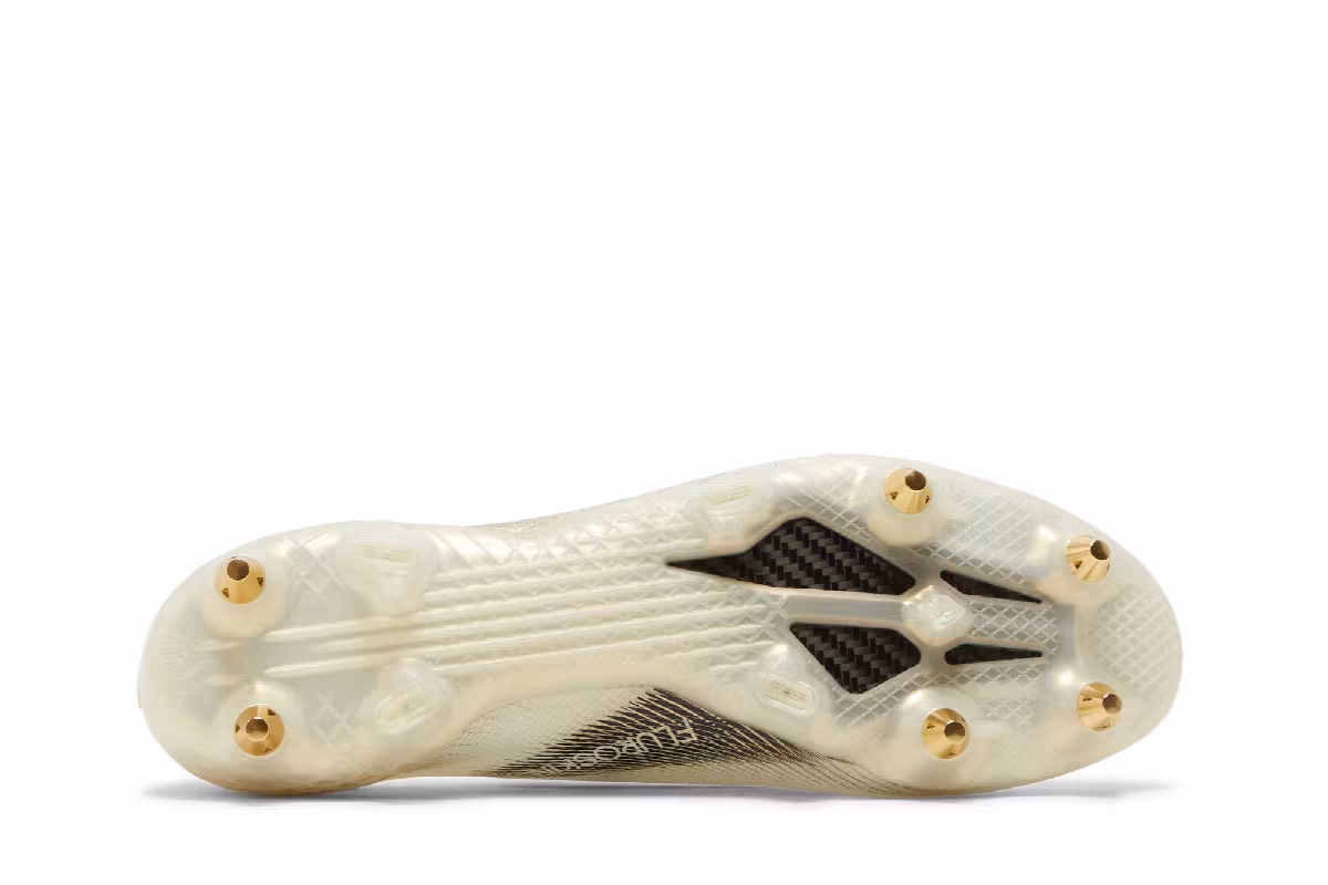 Adidas X Ghosted.1 SG White Metallic Gold Melange, view 5