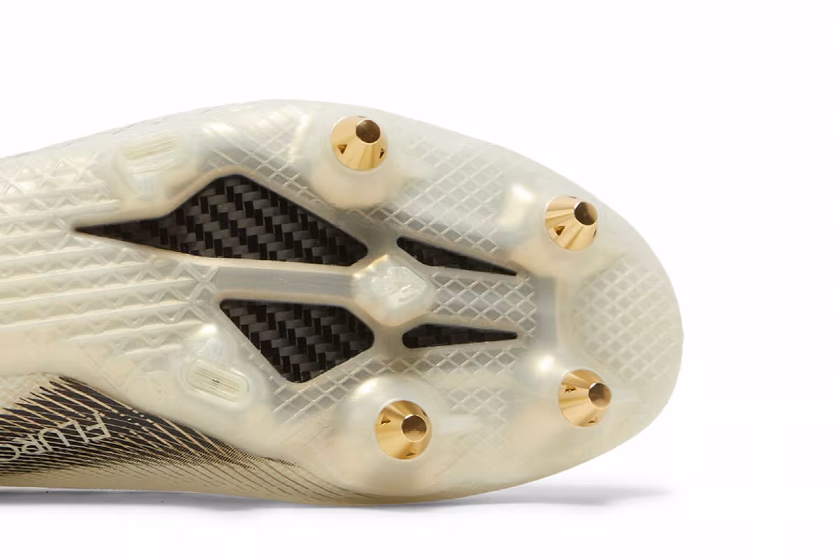 Adidas X Ghosted.1 SG White Metallic Gold Melange, view 6
