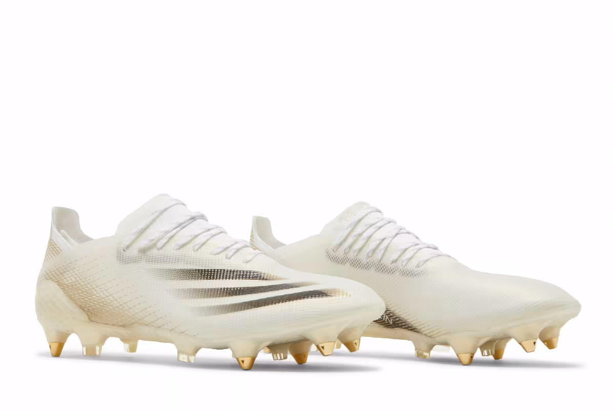 Adidas X Ghosted.1 SG White Metallic Gold Melange, view 9
