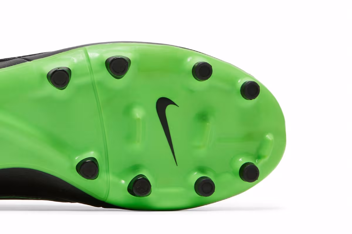 Adidas Tiempo Genio Leather FG Black Green Strike, view 6