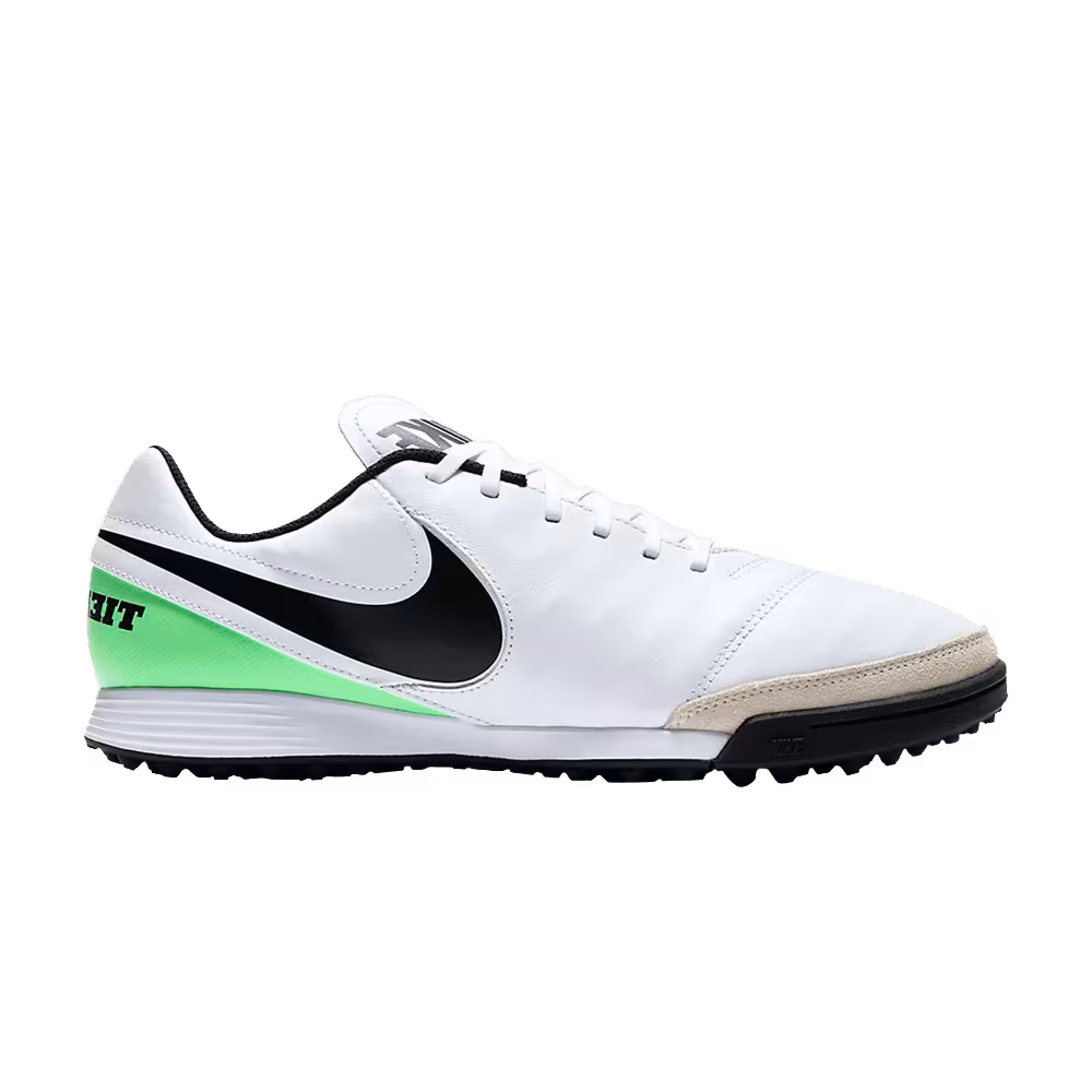 Adidas Tiempo Genio 2 Leather FG White Electro Green