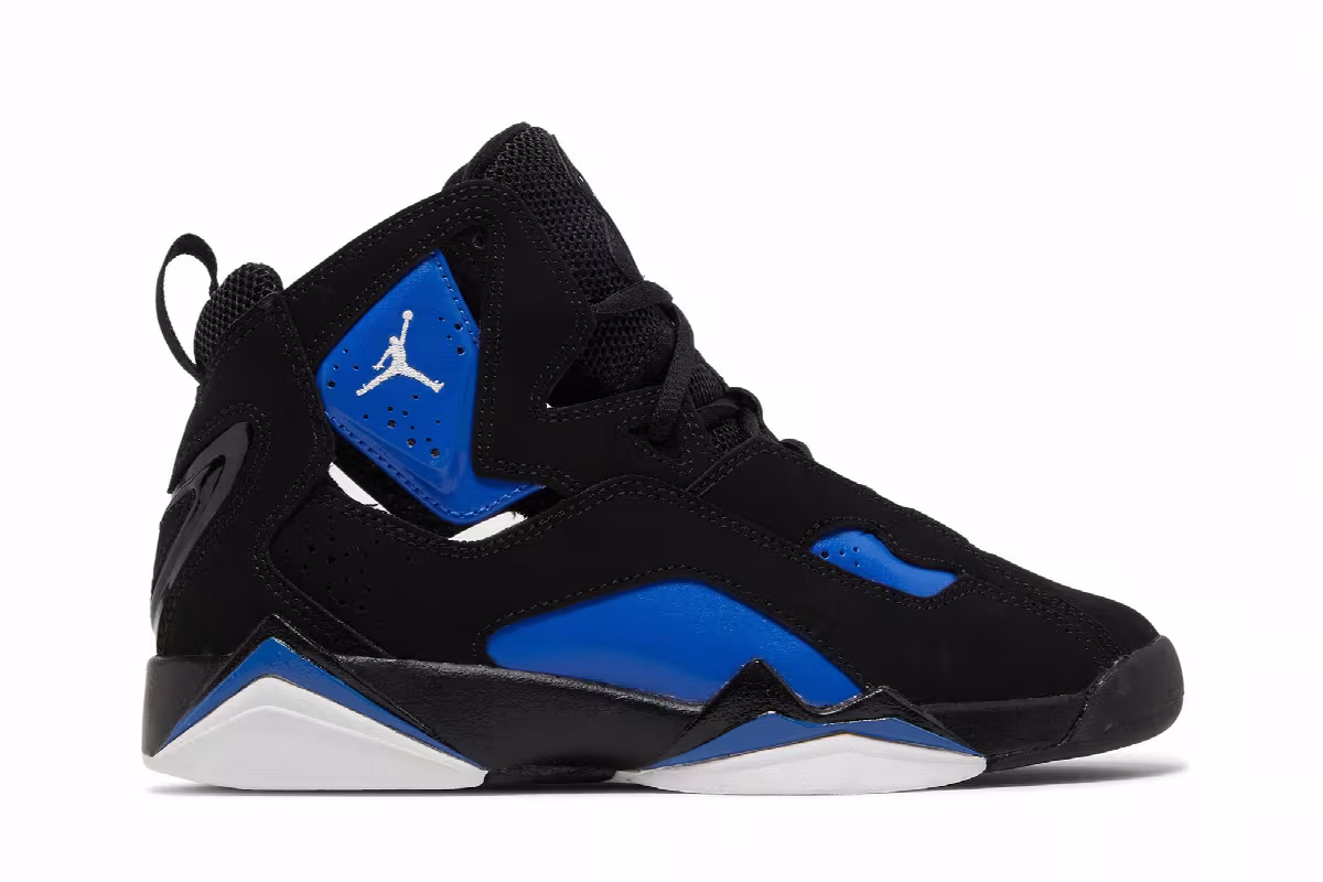 Air Jordan True Flight GS Black Game Royal, view 2