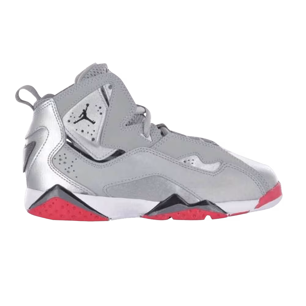 Air Jordan True Flight GP Metallic Silver Legion Red