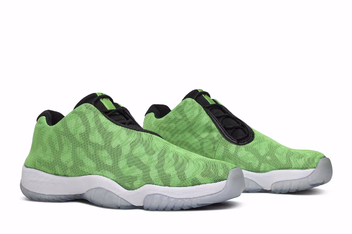 Air Jordan Future Low Light Poison Green Camo, view 9