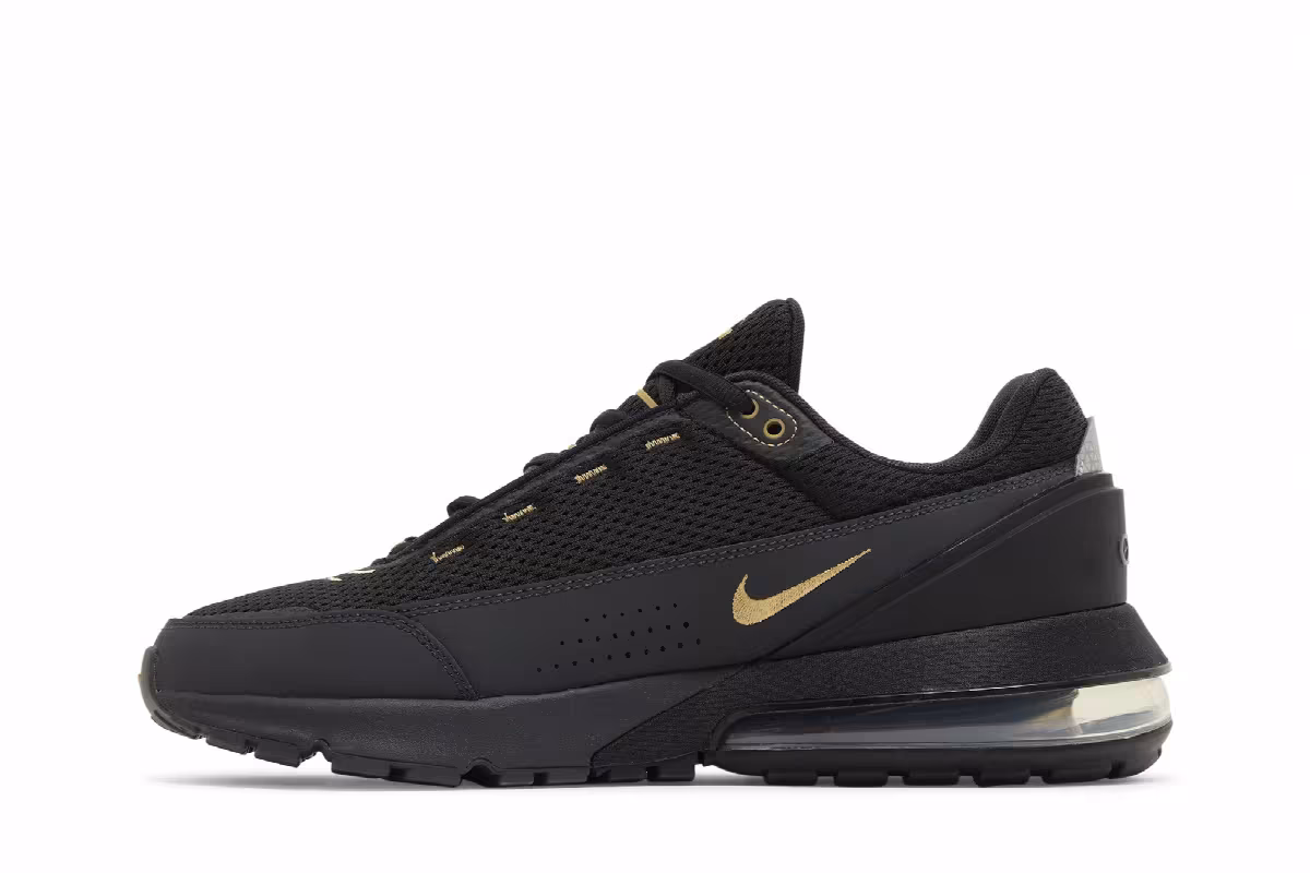 Nike Air Max Pulse Black Flat Gold, view 4