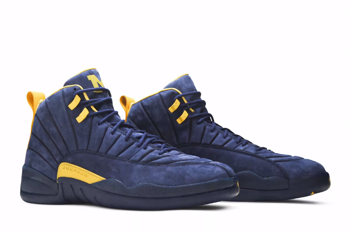 PSNY x Air Jordan 12 Michigan Wolverines, view 9