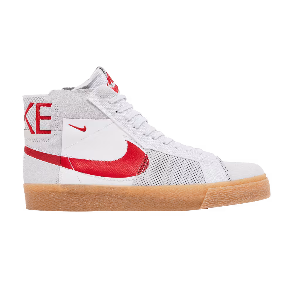 Nike Zoom Blazer Mid Premium SB Deconstructed - Platinum University Red Gum