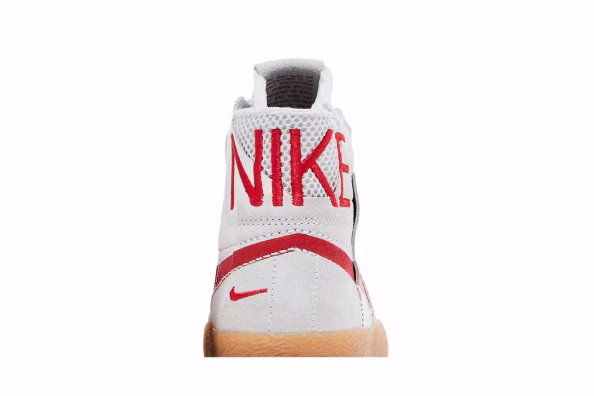 Nike Zoom Blazer Mid Premium SB Deconstructed - Platinum University Red Gum, view 8