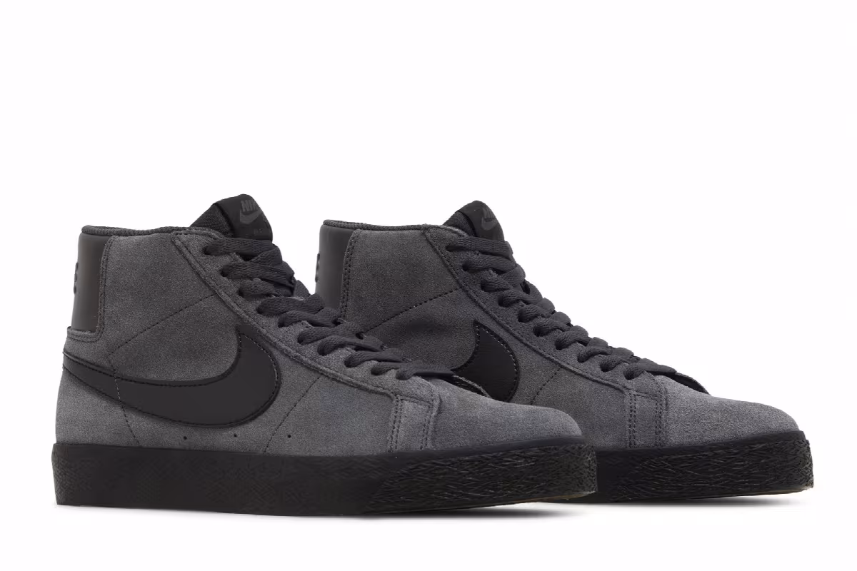 Nike Zoom Blazer Mid SB Anthracite Black, view 9