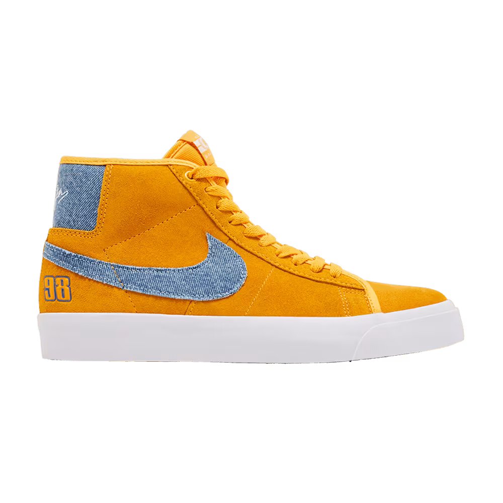 Grant Taylor x Nike Zoom Blazer Mid Pro GT SB University Gold Denim