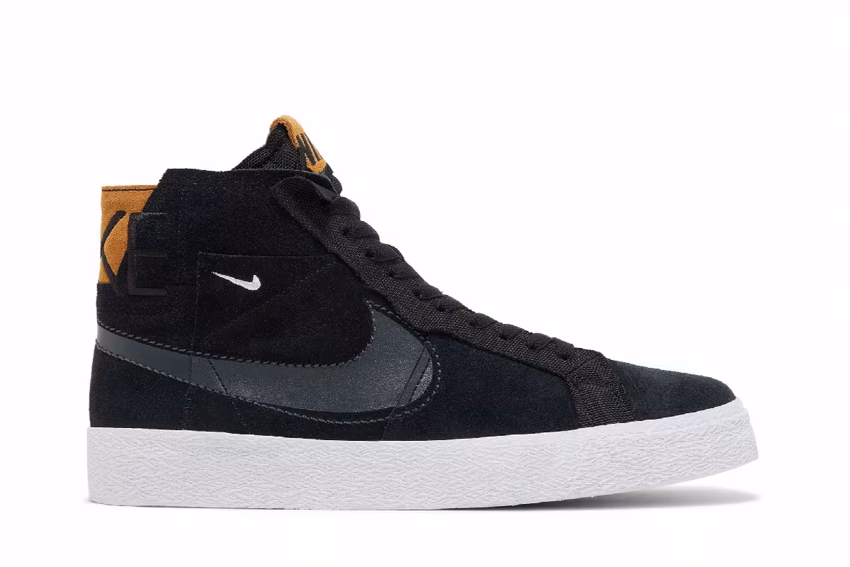 Nike Zoom Blazer Mid Premium SB Black Patchwork, view 2
