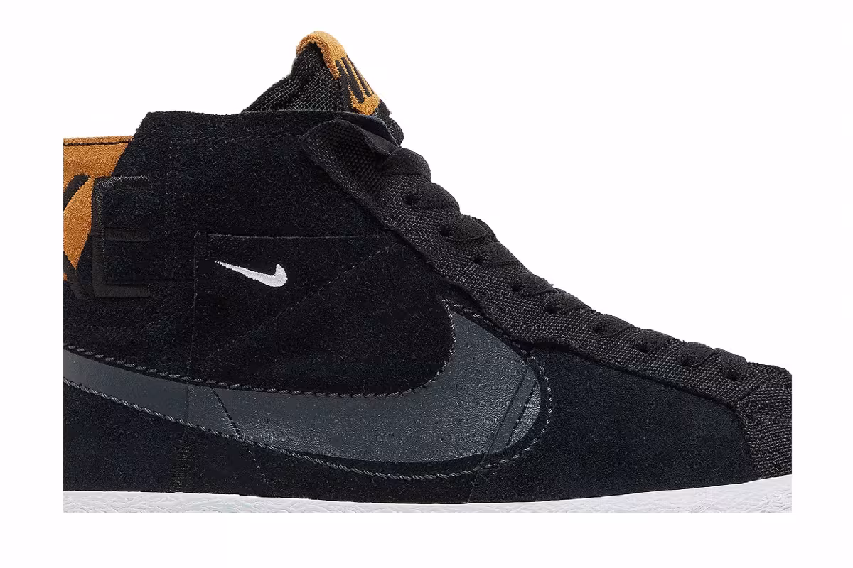 Nike Zoom Blazer Mid Premium SB Black Patchwork, view 3