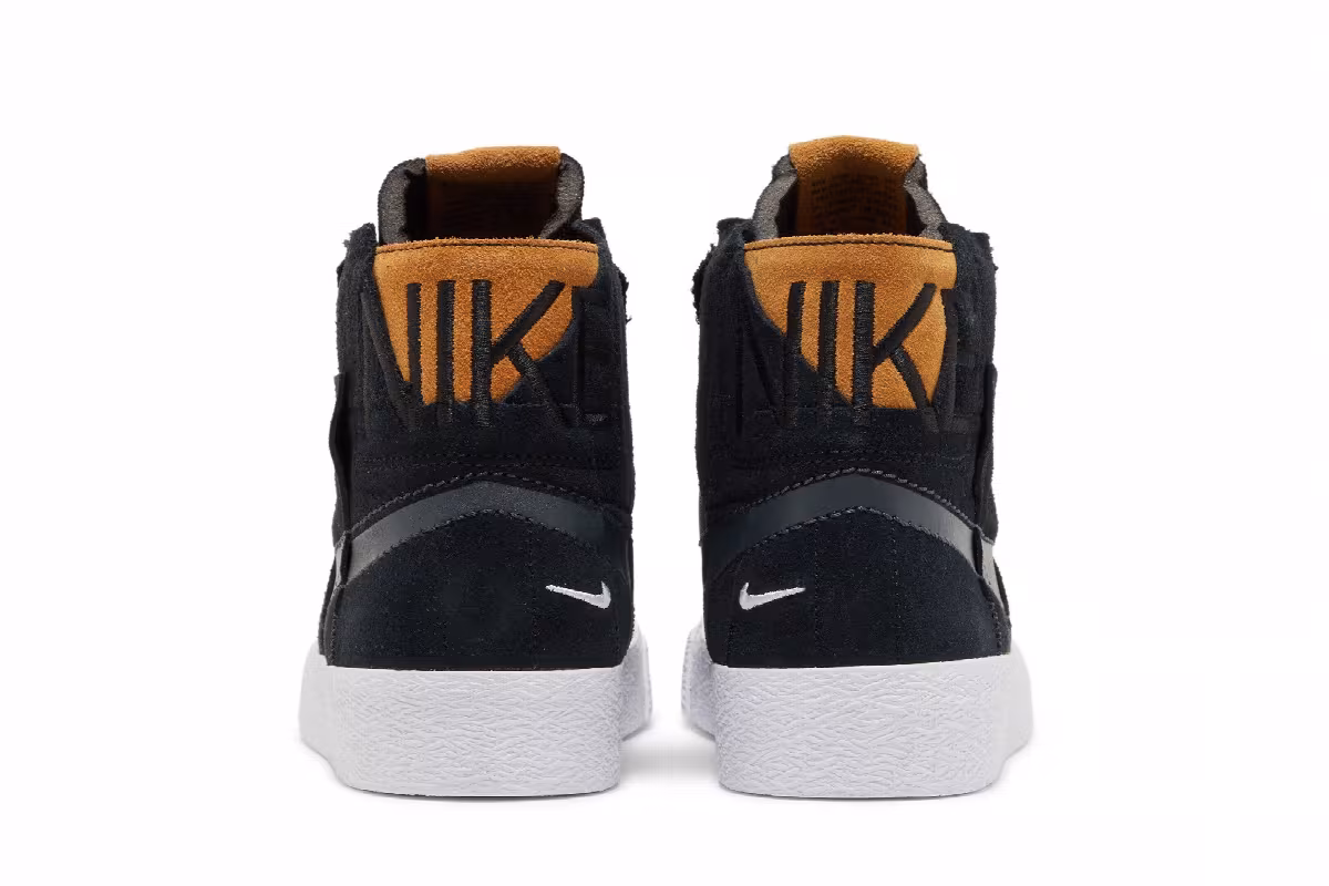 Nike Zoom Blazer Mid Premium SB Black Patchwork, view 7