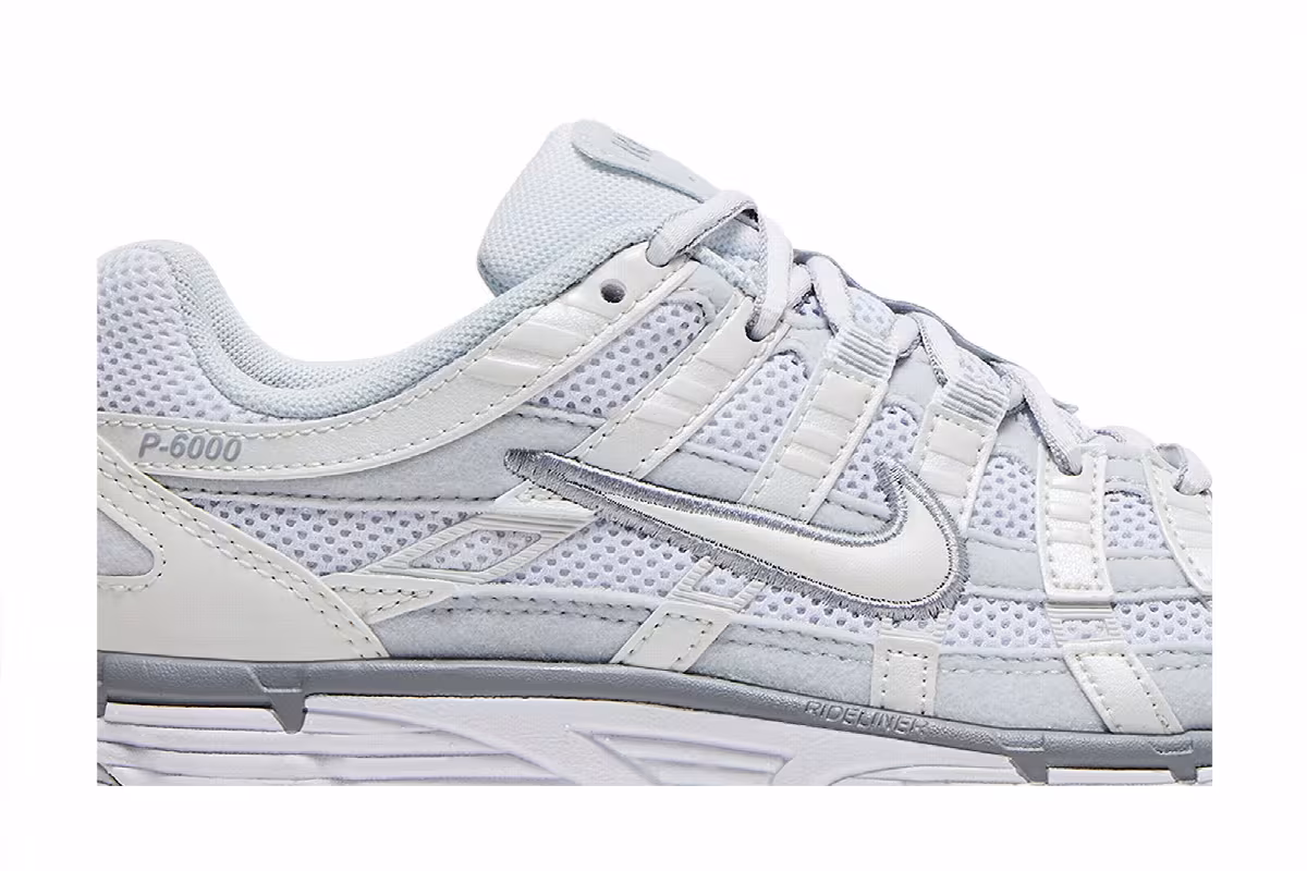 Nike Women's P-6000 Metallic Summit White, view 3