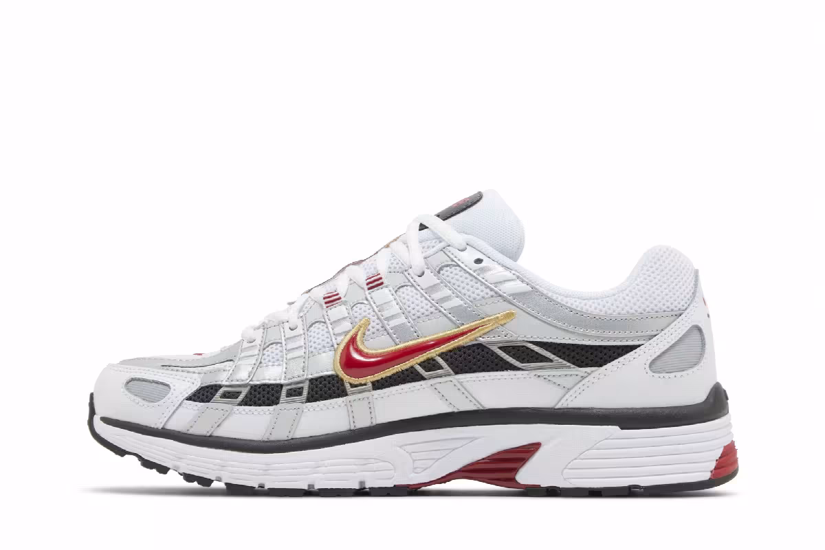 Nike P-6000 Platinum Varsity Red, view 4