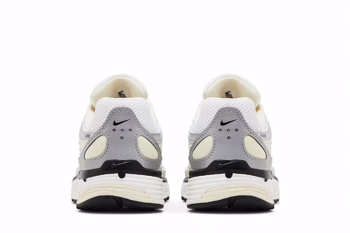 Nike Women's P-6000 Coconut Milk Metallic Silver, view 7