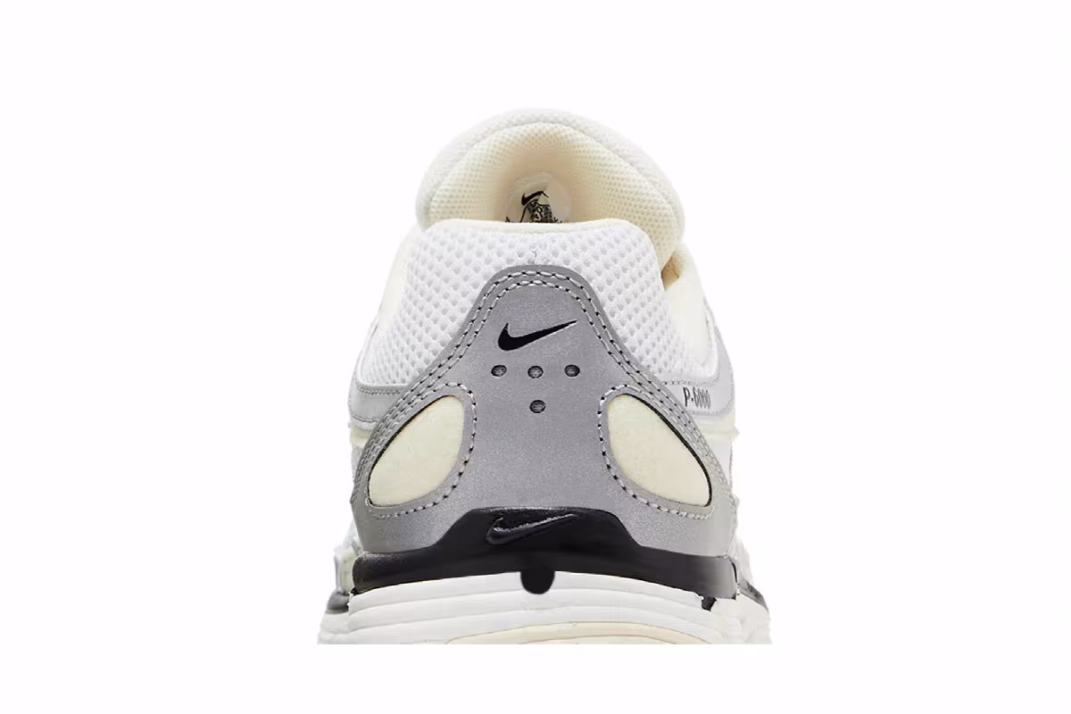 Nike Women's P-6000 Coconut Milk Metallic Silver, view 8