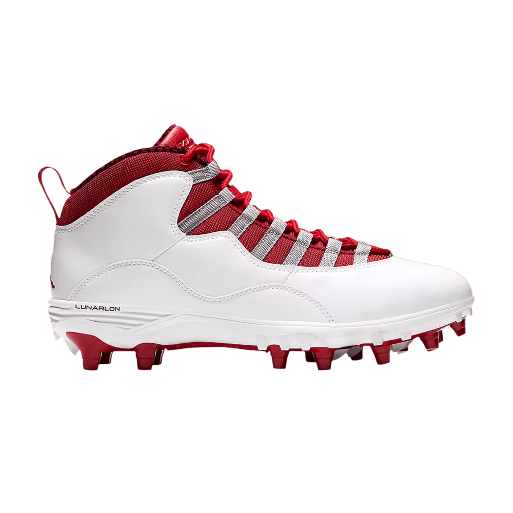 Air Jordan 10 TD Mid White Gym Red