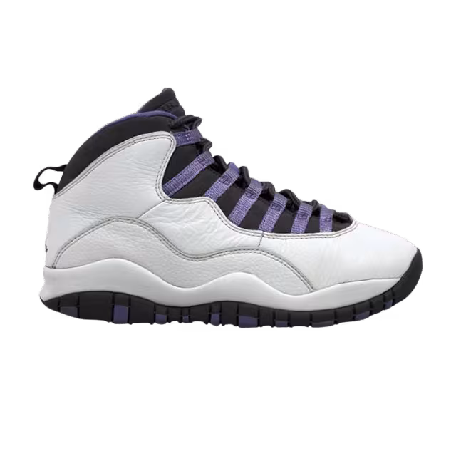 Women's Air Jordan 10 White Medium Violet