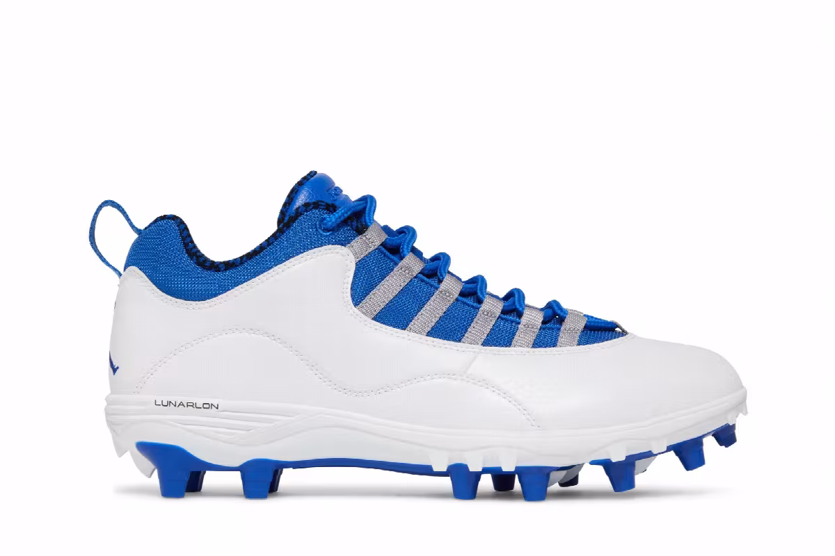 Air Jordan 10 TD Low White Game Royal, view 2