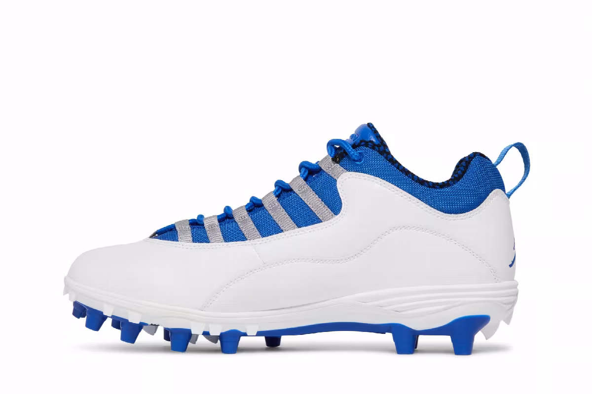 Air Jordan 10 TD Low White Game Royal, view 4