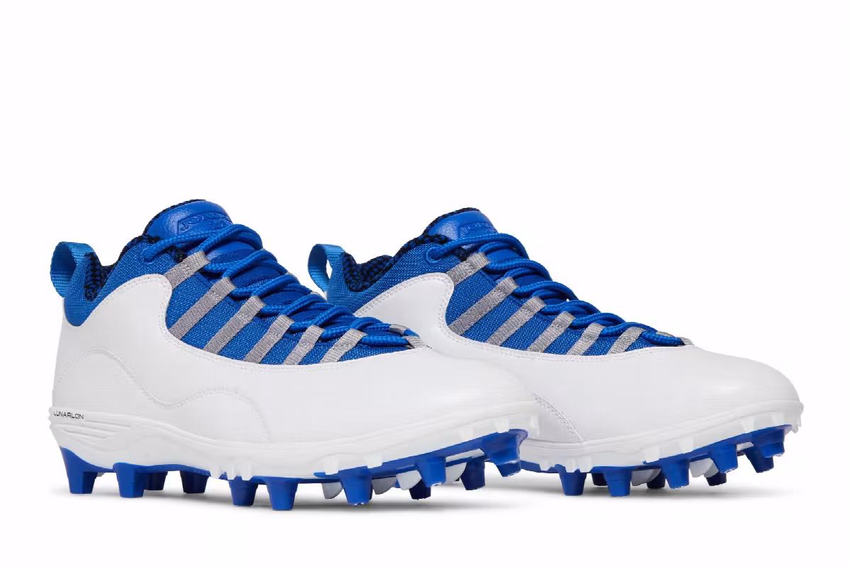 Air Jordan 10 TD Low White Game Royal, view 9