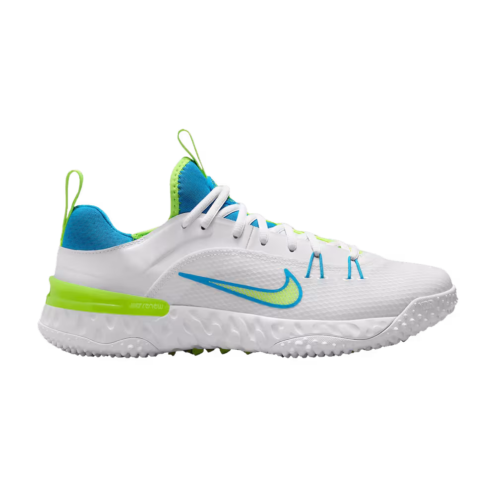 Nike Huarache 9 Elite TF LAX SE White Volt Vivid Blue