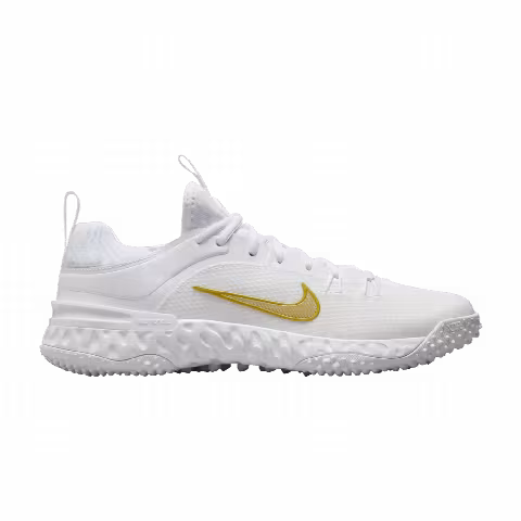 Nike Huarache 9 Elite TF LAX 'White Metallic Vivid Gold'