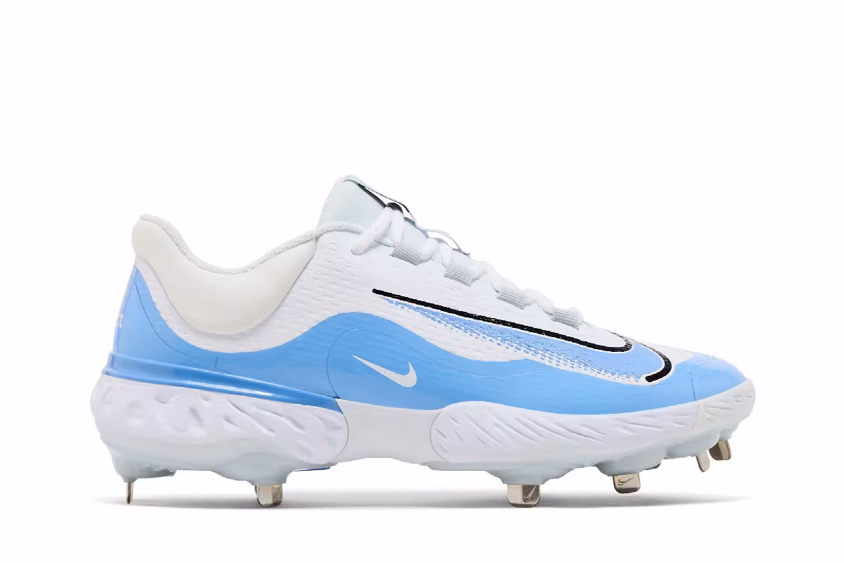 Nike Alpha Huarache Elite 4 Low TB White Valor Blue, view 2