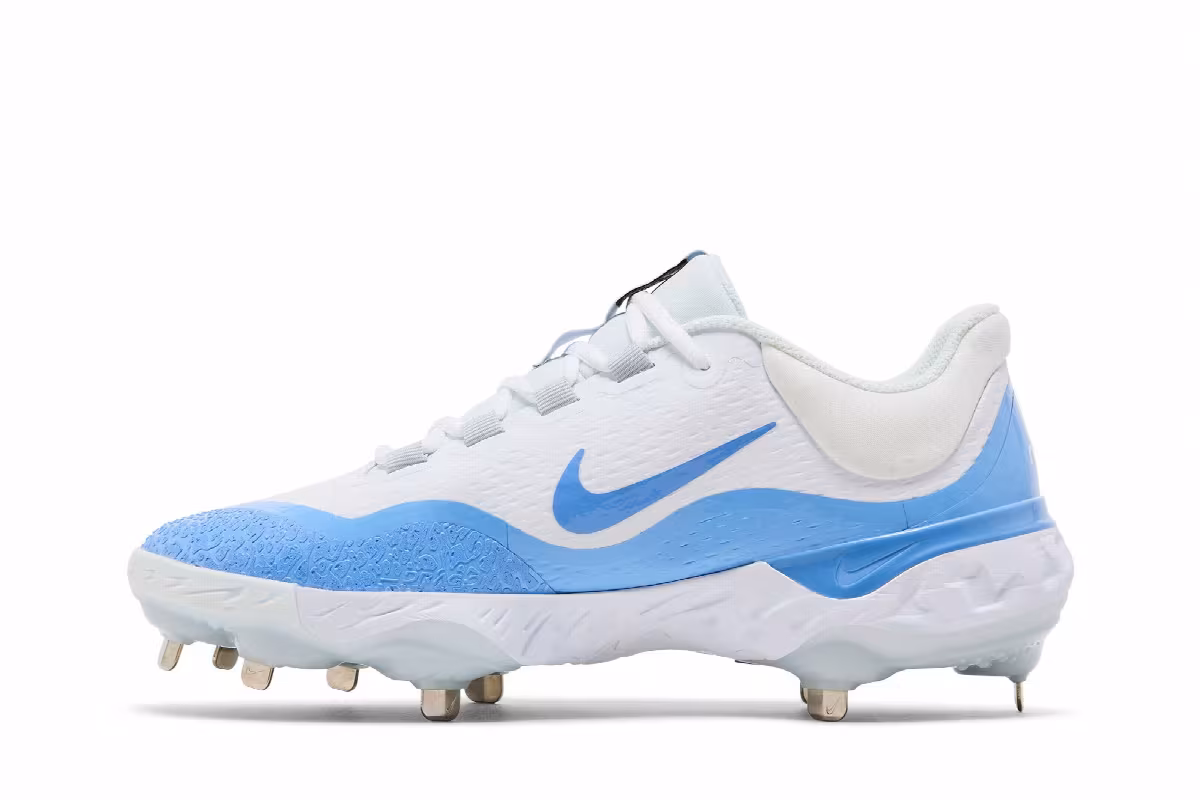 Nike Alpha Huarache Elite 4 Low TB White Valor Blue, view 4