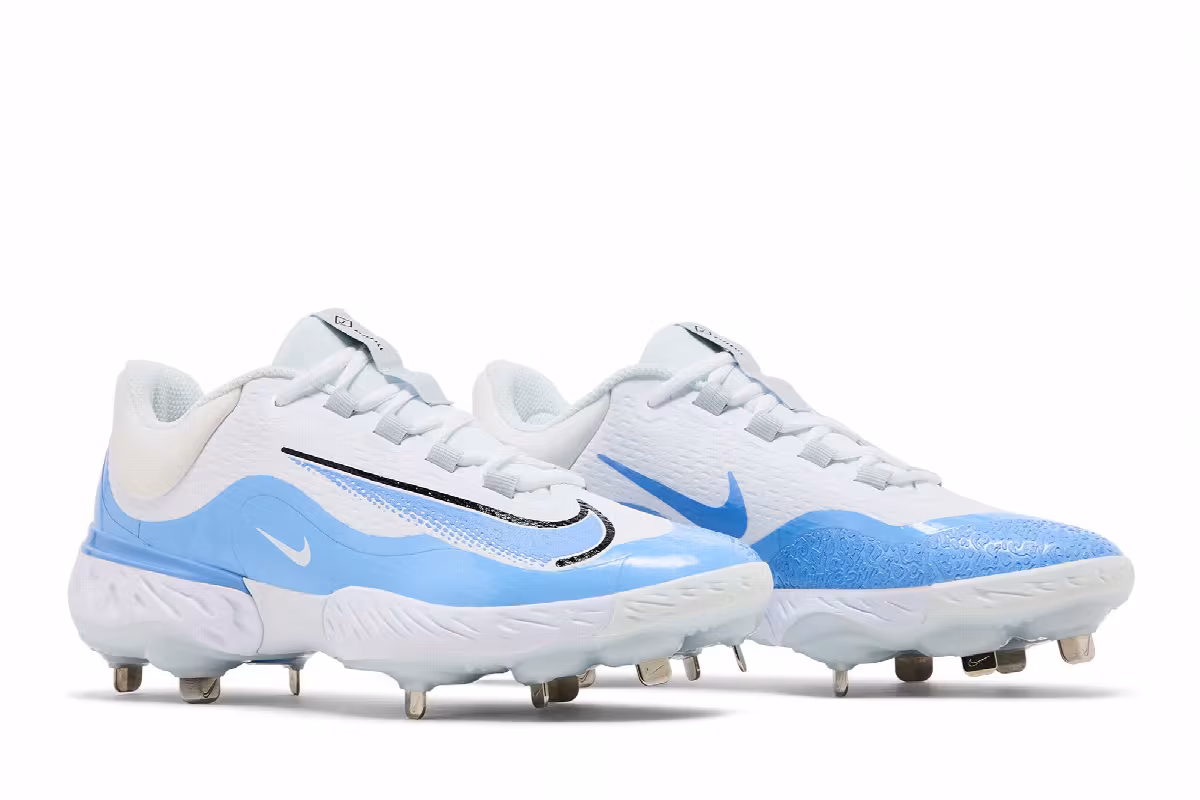 Nike Alpha Huarache Elite 4 Low TB White Valor Blue, view 9