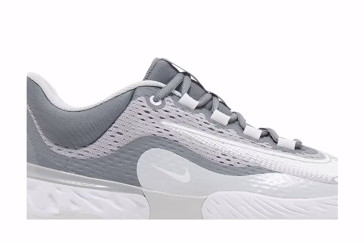 Nike Alpha Huarache Elite 4 Low Wolf Grey White, view 3