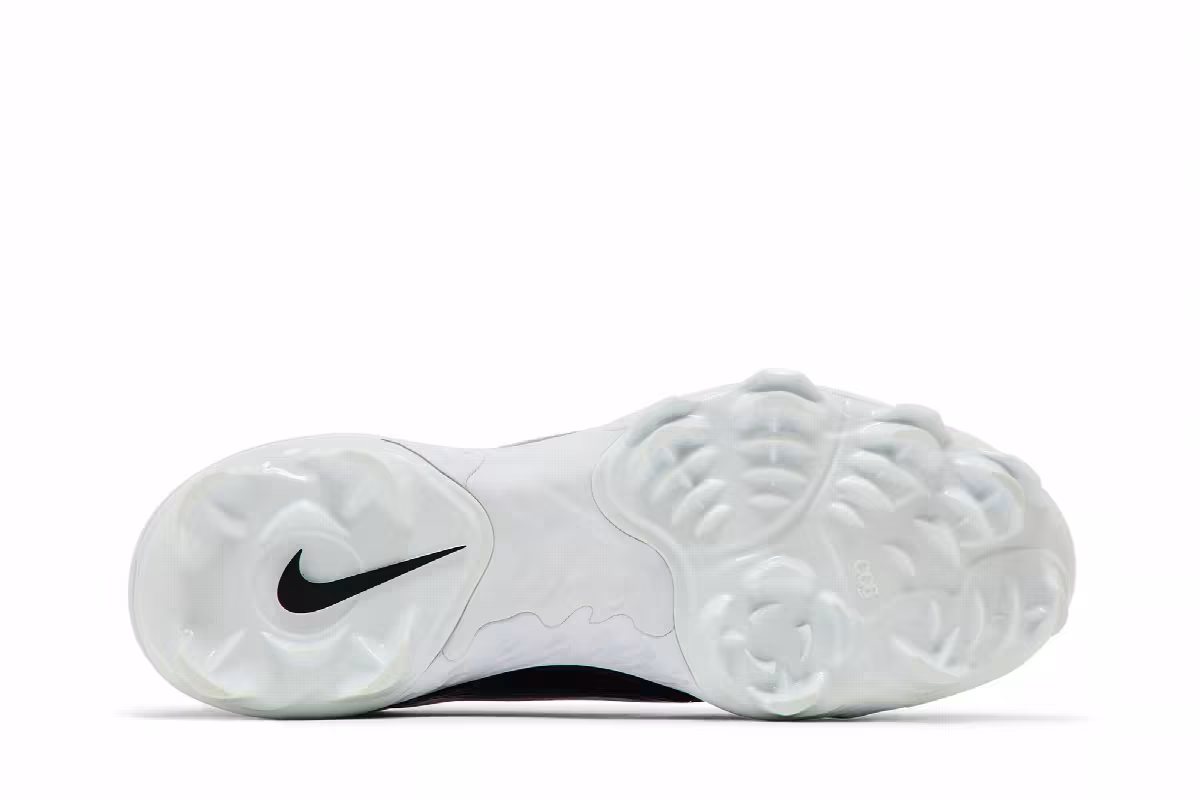 Nike Alpha Huarache Elite 4 Low MCS White Black, view 5