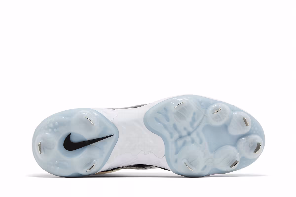Nike Alpha Huarache Elite 4 Mid White Black Blue Tint, view 5
