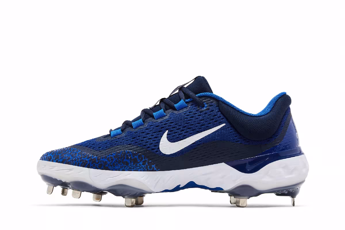 Nike Alpha Huarache Elite 4 Low Hyper Royal, view 4