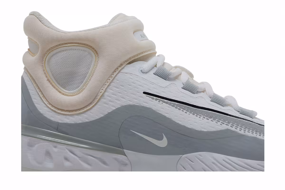 Nike Alpha Huarache Elite 4 Mid White Wolf Grey, view 3