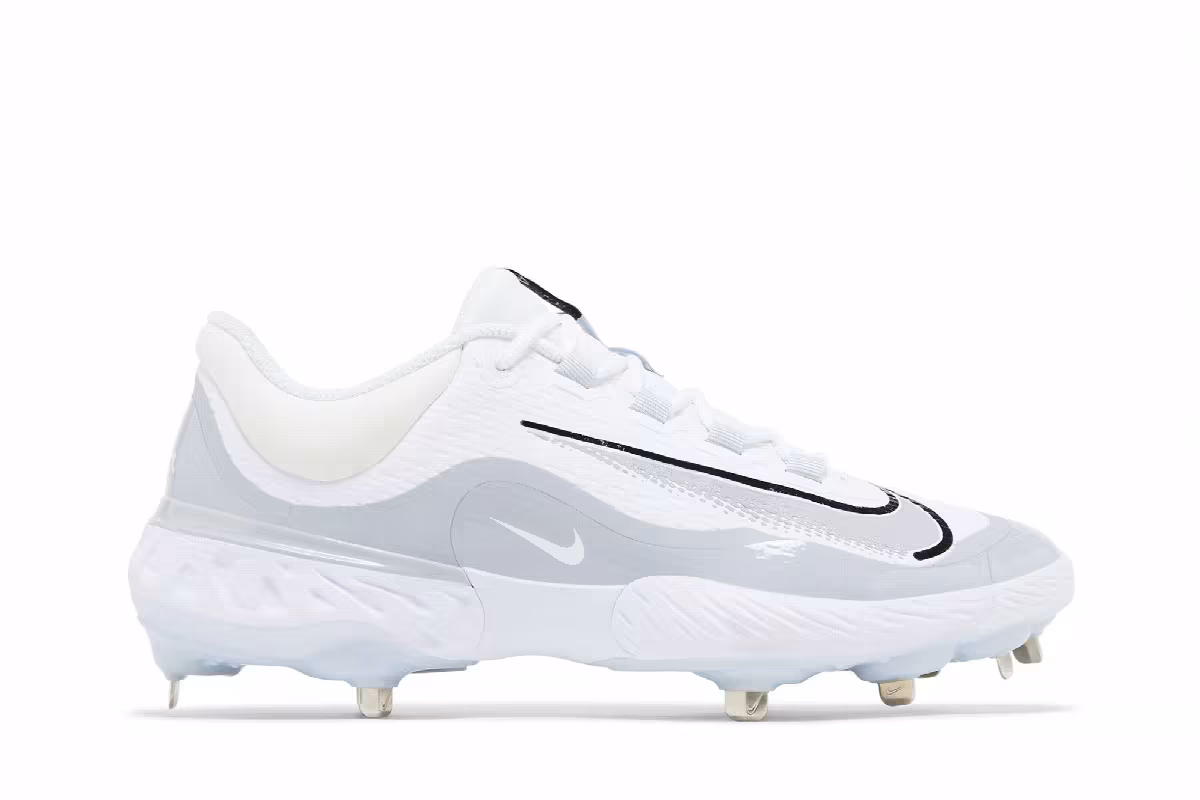 Nike Alpha Huarache Elite 4 Low White Wolf Grey, view 2